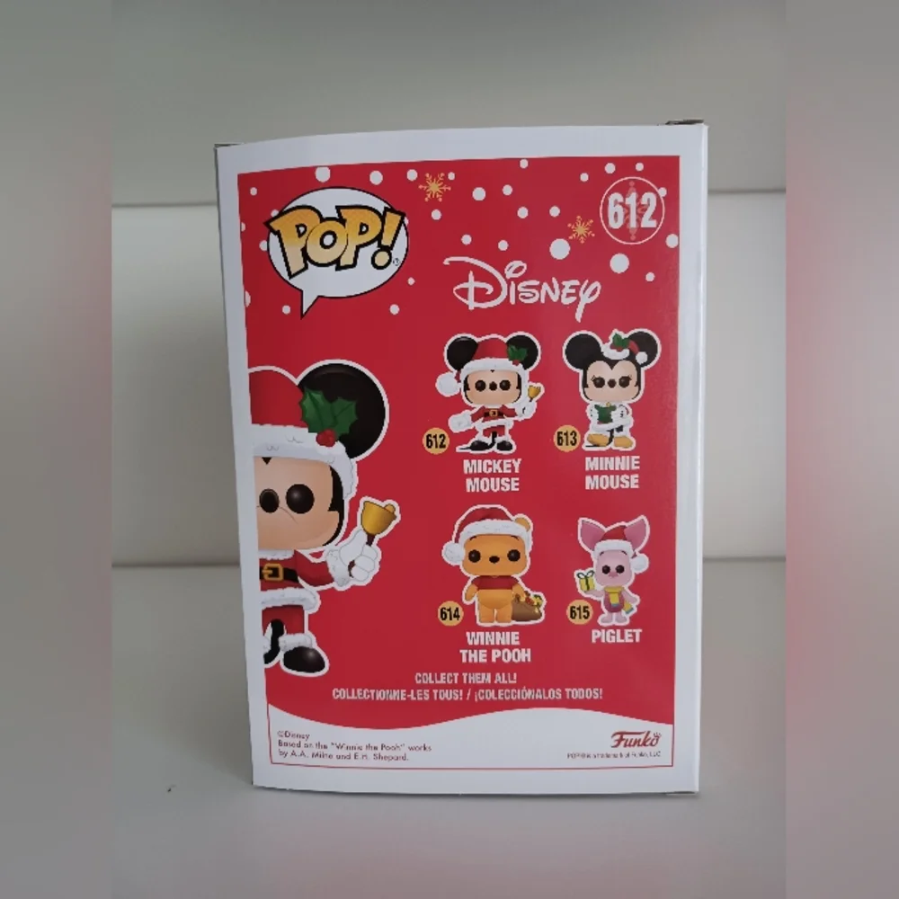Mickey Mouse Santa Christmas Holiday 612 Vinyl Figure Funko Pop Collectible Toy
